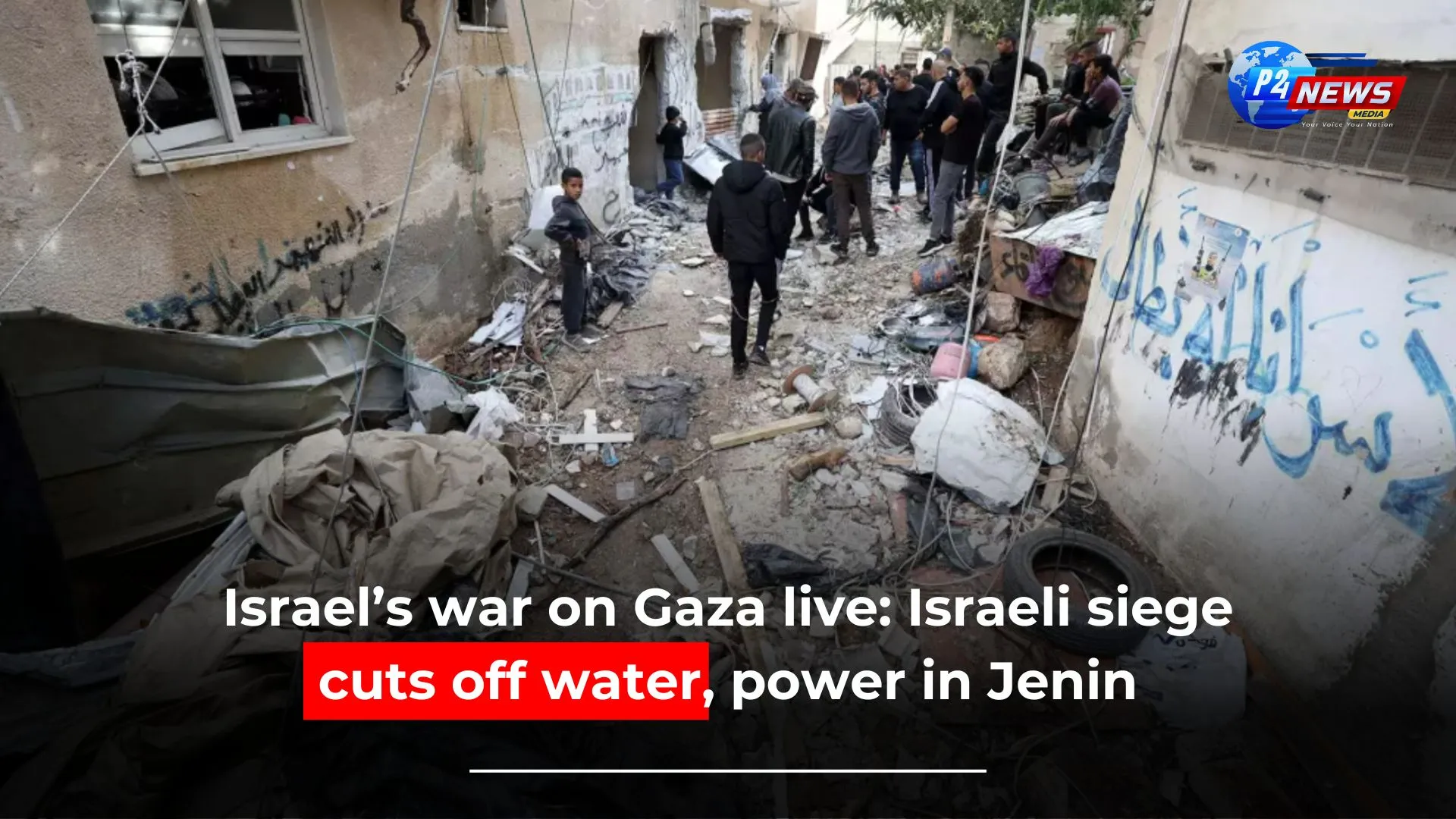 'israel’s assault on gaza live: siege leads to water and power shortages in jenin